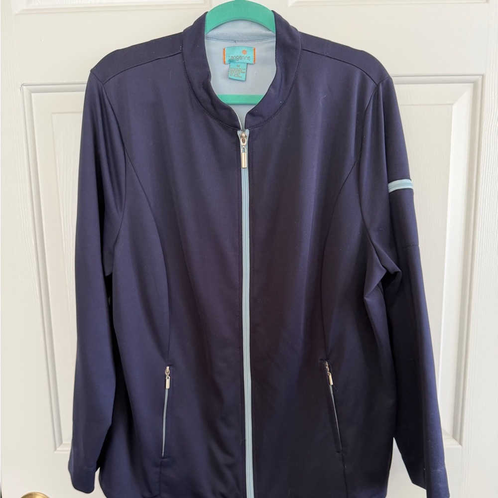 Women's Navy Blue Athletic Jacket